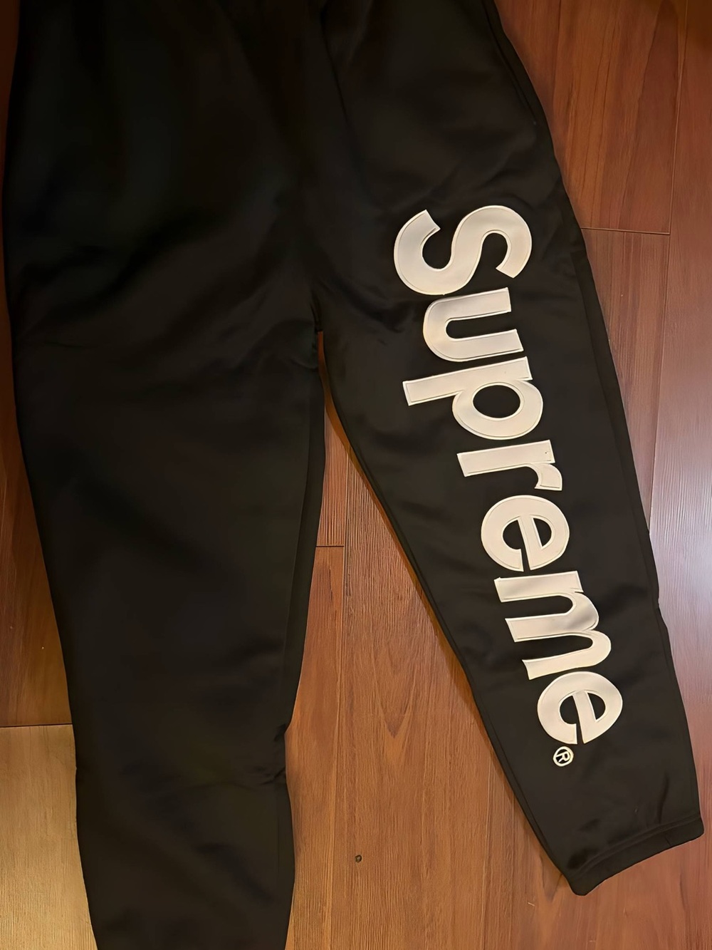 Supreme Men Black Jogger Bottoms